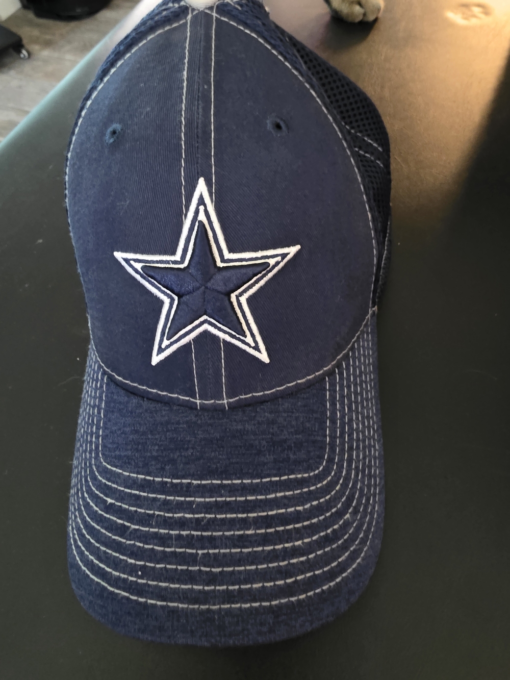 New Era Blue and Black 39THIRTY NFL Stretch Fit Cap